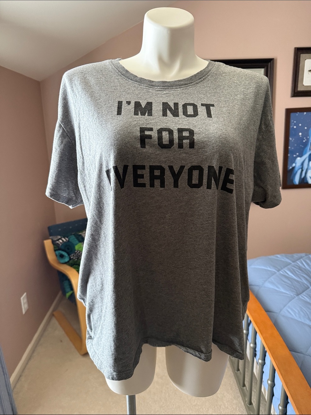torrid Grey Graphic Tee with Black Text
